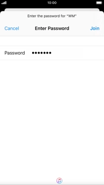 Key in the password for the Wi-Fi network and press Join. Key in the password for the Wi-Fi network and press Join.