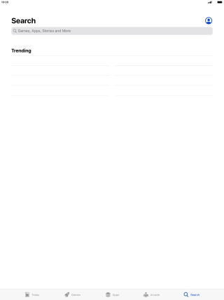 Press the search field. Press the search field.