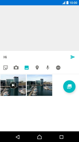 Press the required picture. Press the required picture.