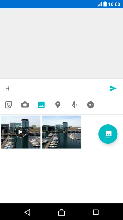 Press the required picture. Press the required picture.