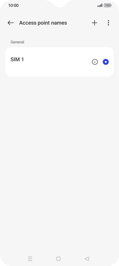 Press the new data connection icon. Press the new data connection icon.