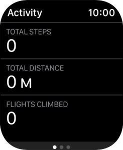 Keep sliding upwards and follow the instructions on the screen to see an activity summary for the current week or to adjust the daily activity goal. Keep sliding upwards and follow the instructions on the screen to see an activity summary for the current week or to adjust the daily activity goal.