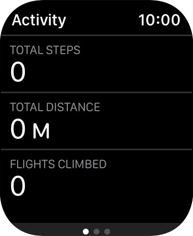 Keep sliding upwards and follow the instructions on the screen to see an activity summary for the current week or to adjust the daily activity goal. Keep sliding upwards and follow the instructions on the screen to see an activity summary for the current week or to adjust the daily activity goal.