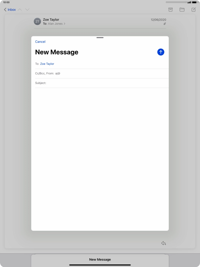 Press Subject: and key in the required subject. Press Subject: and key in the required subject.