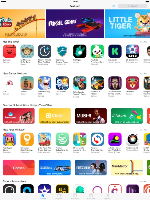 Press the search field and key in the name or subject of the required app. Press the search field and key in the name or subject of the required app.