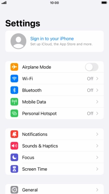 Press Sign in to your iPhone. Press Sign in to your iPhone.