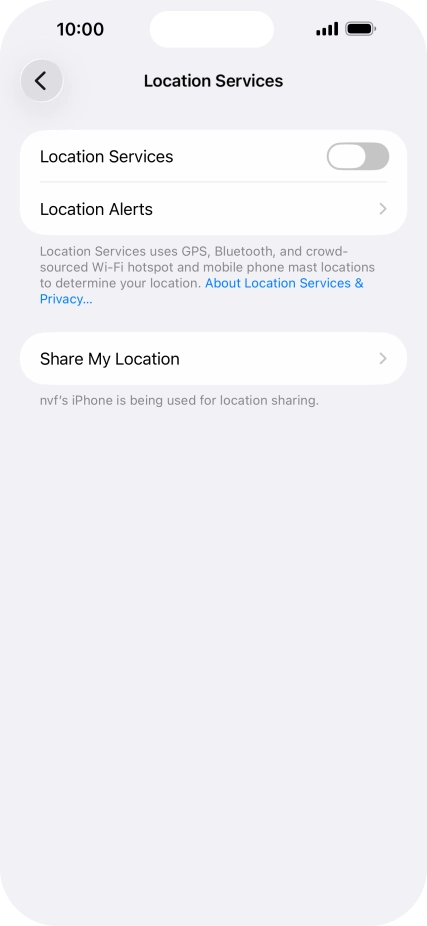 Press the indicator next to Press the indicator next to