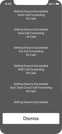 Press Dismiss. Press Dismiss.