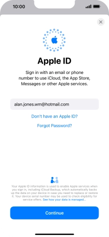 Press Continue. Press Continue.