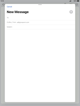 Press To: and key in the first letters of the recipient's name. Press To: and key in the first letters of the recipient's name.