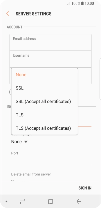 Press None to turn off the function. Press None to turn off the function.