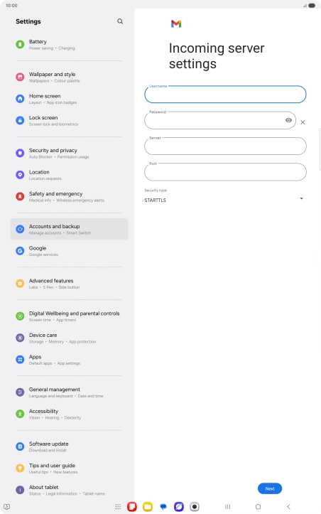 Press the field below Press the field below