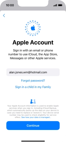 Press Continue. Press Continue.