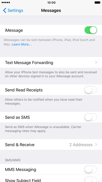 Press the indicator next to Press the indicator next to