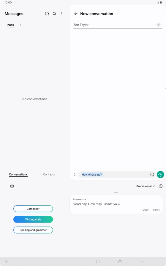 Press Insert. Press Insert.