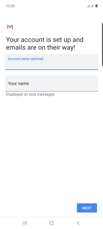 Press Your name and key in the required sender name. Press Your name and key in the required sender name.