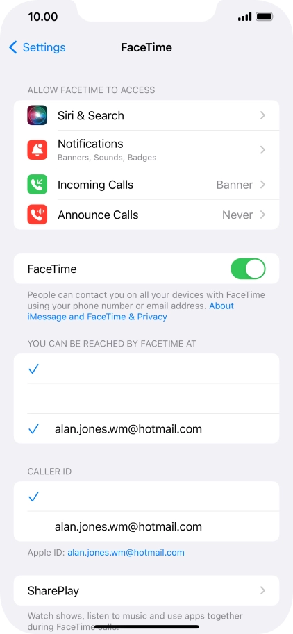 Press the indicator next to Press the indicator next to