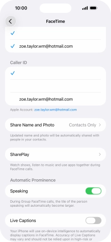 Press the required setting below Press the required setting below