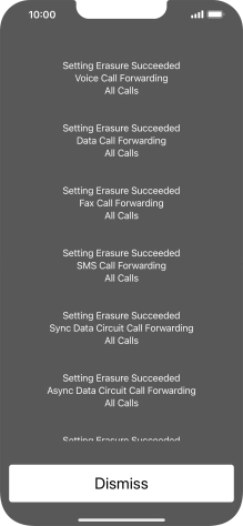 Press Dismiss. Press Dismiss.