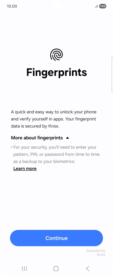 Press Continue. Press Continue.