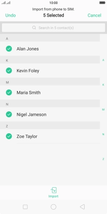 Press Import. Press Import.