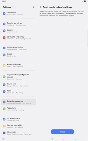 Press Reset. Press Reset.