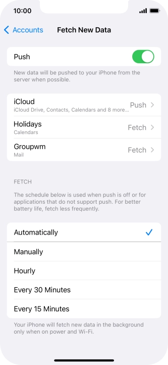 Press the indicator next to Press the indicator next to
