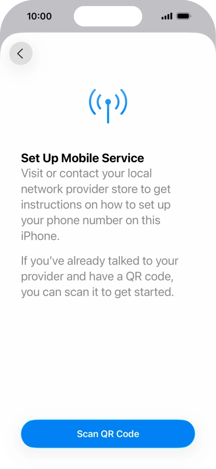 Press Scan QR Code. Press Scan QR Code.