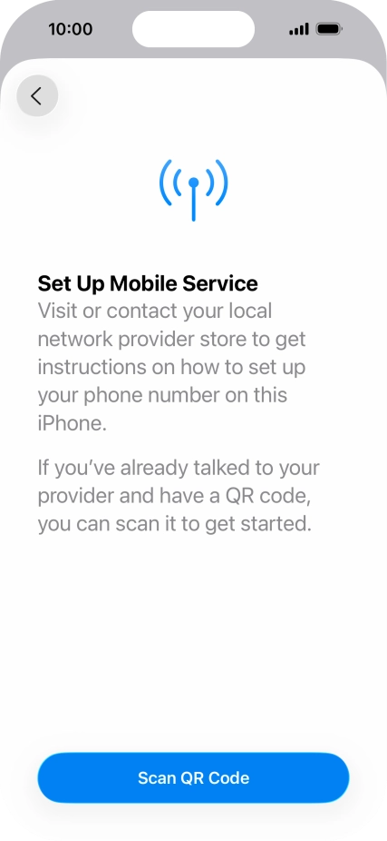 Press Scan QR Code. Press Scan QR Code.