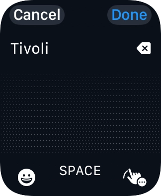 Press the input icon. Press the input icon.