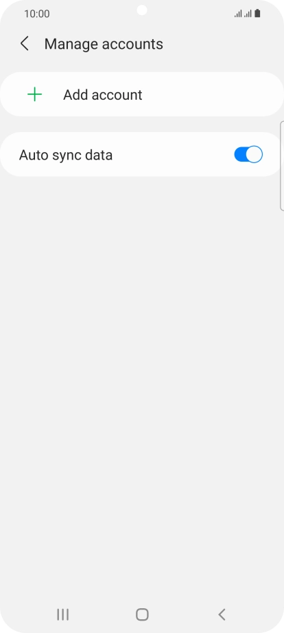 Press Add account. Press Add account.