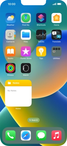 If you're using a Widget Stack: slide up or down on the stack to select the required widget. If you're using a Widget Stack: slide up or down on the stack to select the required widget.