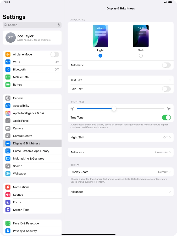 Press Dark. Press Dark.
