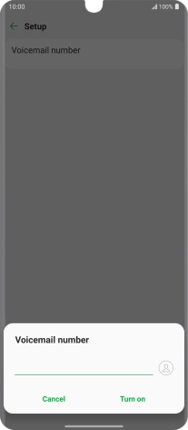 Key in +61414121121 and press Turn on. Key in +61414121121 and press Turn on.