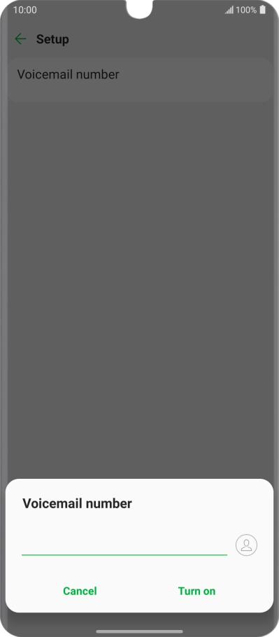 Key in +61414121121 and press Turn on. Key in +61414121121 and press Turn on.