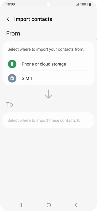 Press the name of the SIM. Press the name of the SIM.