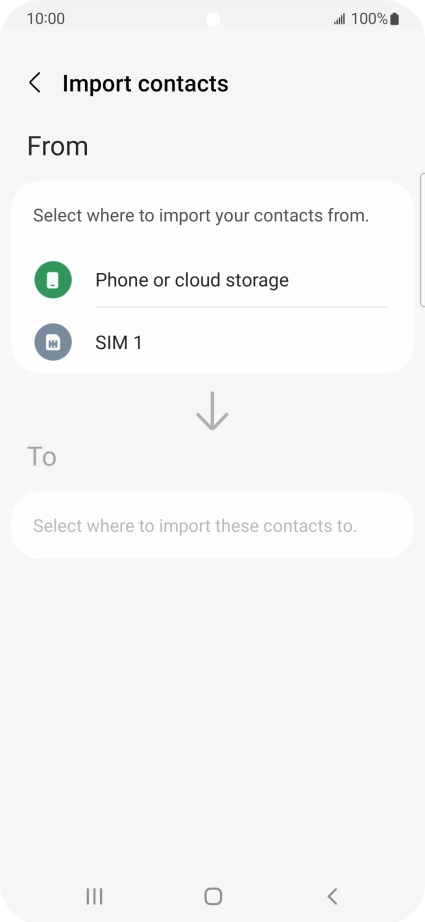 Press the name of the SIM. Press the name of the SIM.