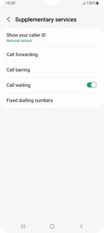 Press Call forwarding. Press Call forwarding.