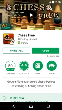 Press UNINSTALL. Press UNINSTALL.