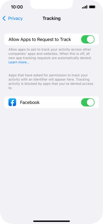 Press the indicator next to Press the indicator next to