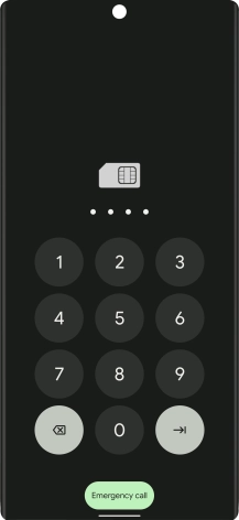 If you're asked to key in your PIN, do so and press arrow right. If you're asked to key in your PIN, do so and press arrow right.