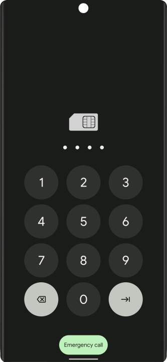 If you're asked to key in your PIN, do so and press arrow right. If you're asked to key in your PIN, do so and press arrow right.