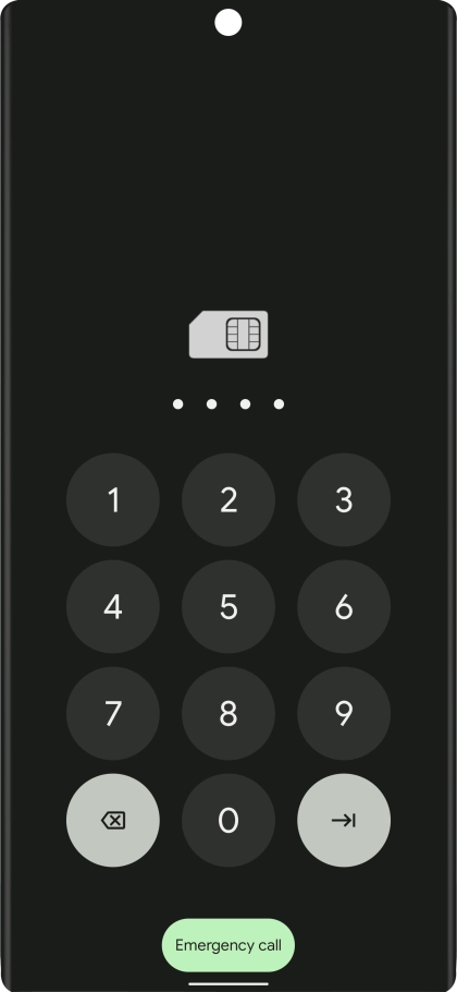If you're asked to key in your PIN, do so and press arrow right. If you're asked to key in your PIN, do so and press arrow right.