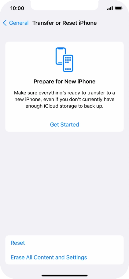 Press Reset. Press Reset.