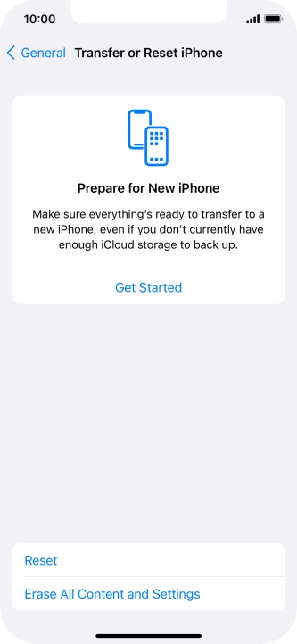 Press Reset. Press Reset.