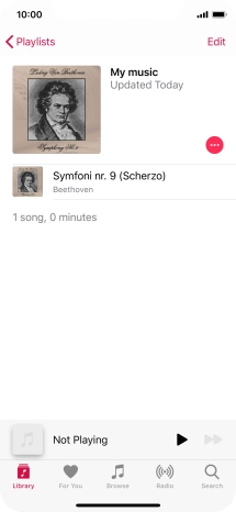 Go to the required category or playlist and press the required audio file. Go to the required category or playlist and press the required audio file.
