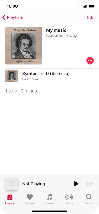 Go to the required category or playlist and press the required audio file. Go to the required category or playlist and press the required audio file.