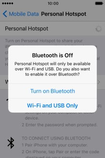 Press WiFi and USB Only. An internet connection from your computer via your phone is automatically established. Press WiFi and USB Only. An internet connection from your computer via your phone is automatically established.