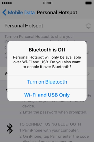 Press WiFi and USB Only. An internet connection from your computer via your phone is automatically established. Press WiFi and USB Only. An internet connection from your computer via your phone is automatically established.