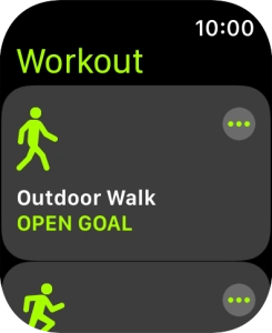 Press the required training activity to start it. Press the required training activity to start it.